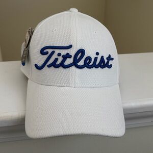 NWT Titleist White Hat with Blue Embroidery